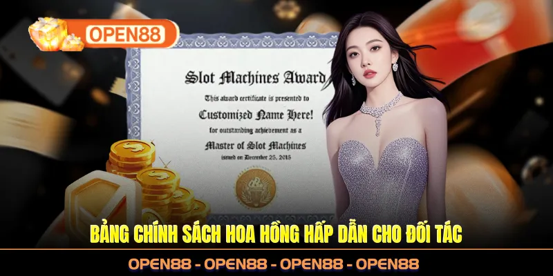 Bảng chính sách hoa hồng hấp dẫn cho đối tác