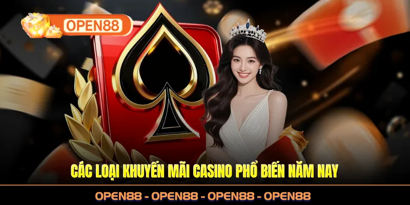 Các loại khuyến mãi casino phổ biến năm nay